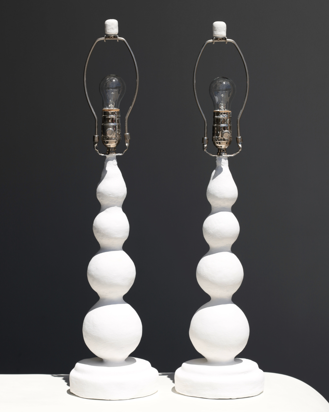 rye sculptural plaster table lamp
